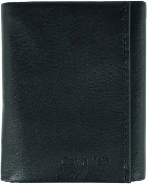 Calvin Klein Men's RFID Leather Trifold Wallet