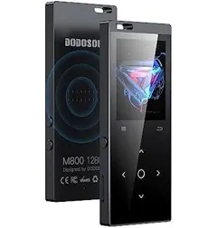 128GB MP3 Player DODOSOUL Music Player with Bluetooth 5.2 Shuffle Single Loop FM ...