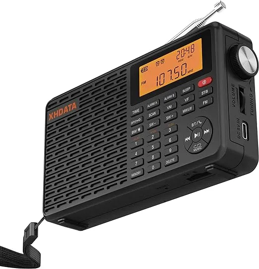 Portable Radio AM/FM/SW/LW/WB Weather Radio - NOAA Alert - Battery Operated