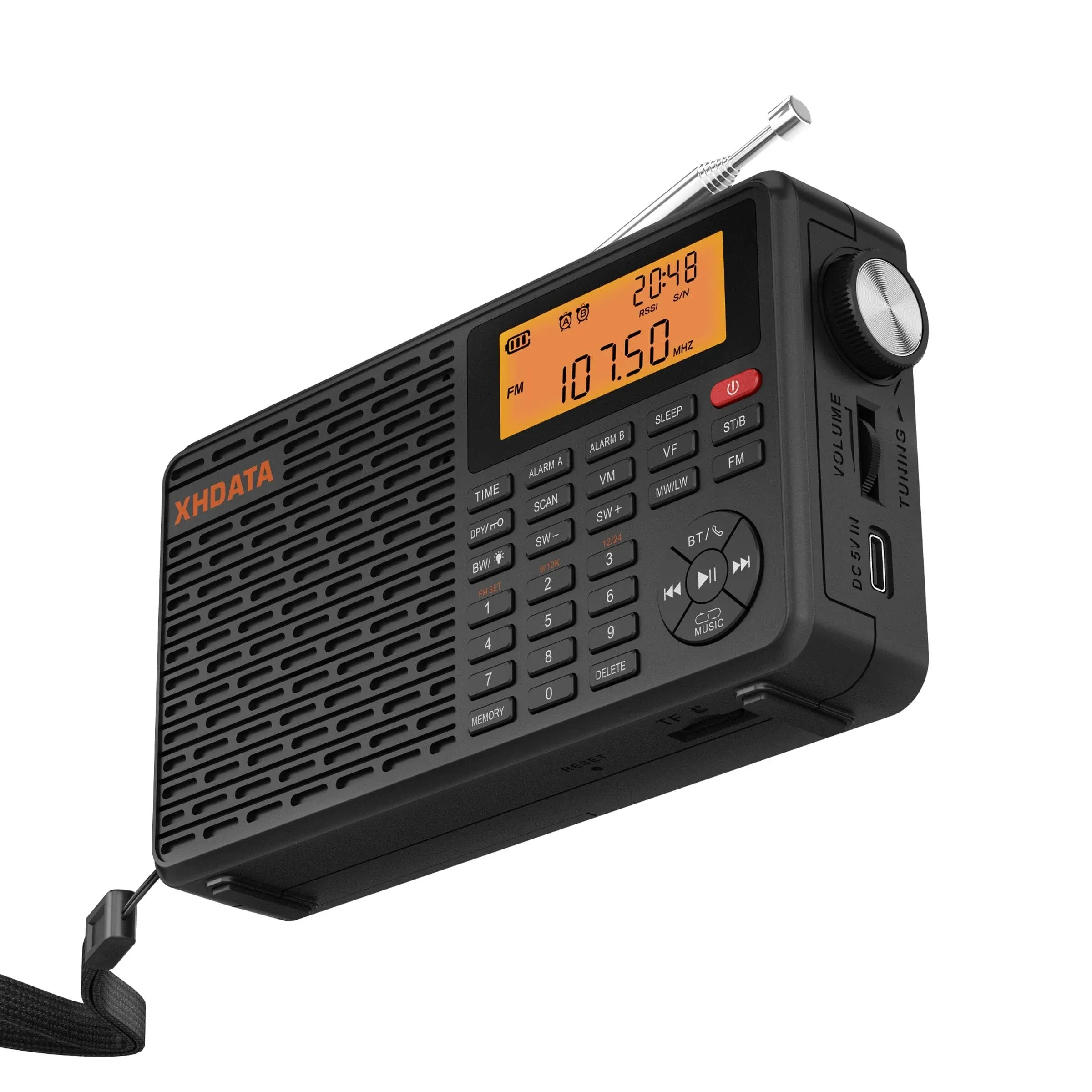 Portable Radio AM/FM/SW/LW/WB Weather Radio - NOAA Alert - Battery Operated