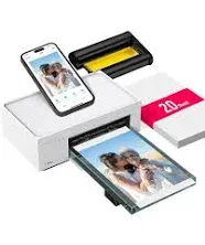 Liene 4x6'' Photo Printer, Wi-Fi, 20 Sheets, Full-Color, Instant Printer for iPhone, Android, Smartphone, Thermal Dye Sublimation for Home Use