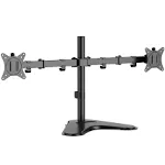  Dual Monitor Stand for Desk, Free Standing Monitor Stands for 2 Screens up to 