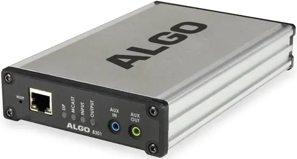 Algo 8301 IP Voice Paging Adapter Bell Scheduler