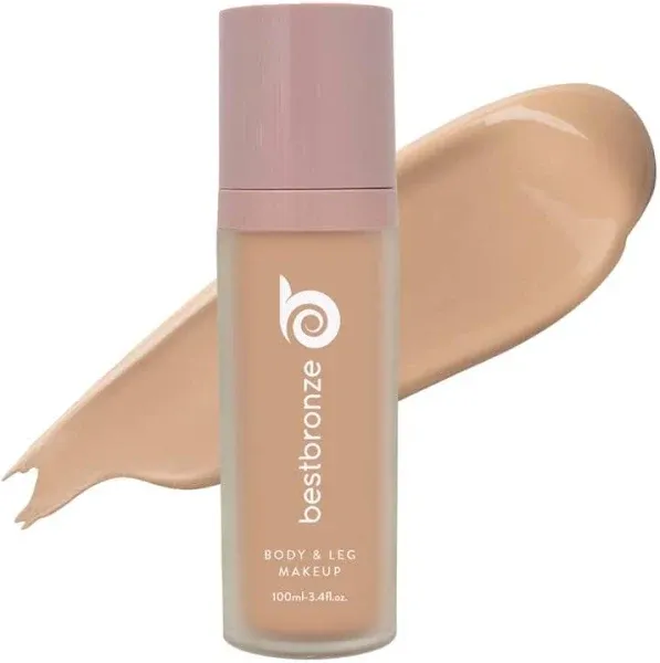 Best Bronze Bombshell Body & Leg Makeup - Waterproof Leg Makeup & Body Foundation - Body Makeup for Scars, Varicose Veins Cover Up & Leg Concealer (C45 Medium Beige)