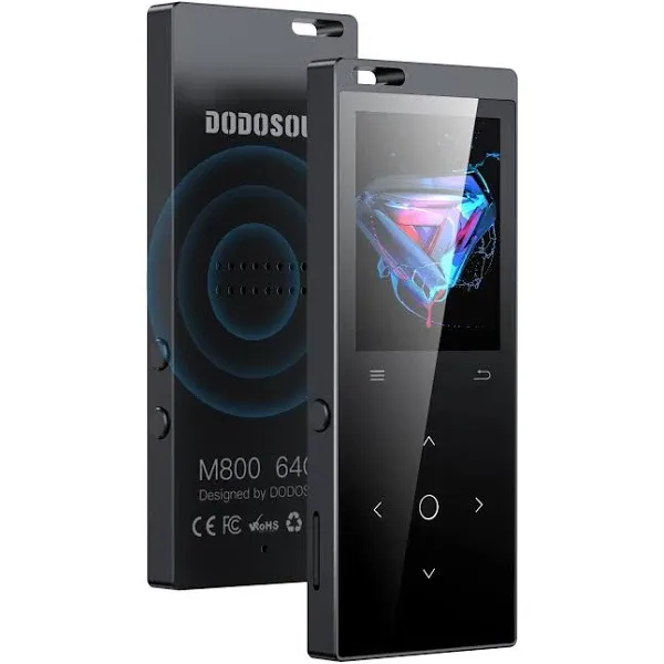 DODOSOUL 64GB MP3 Player, Music Player with Bluetooth 5.2, Shuffle, Single Loop,