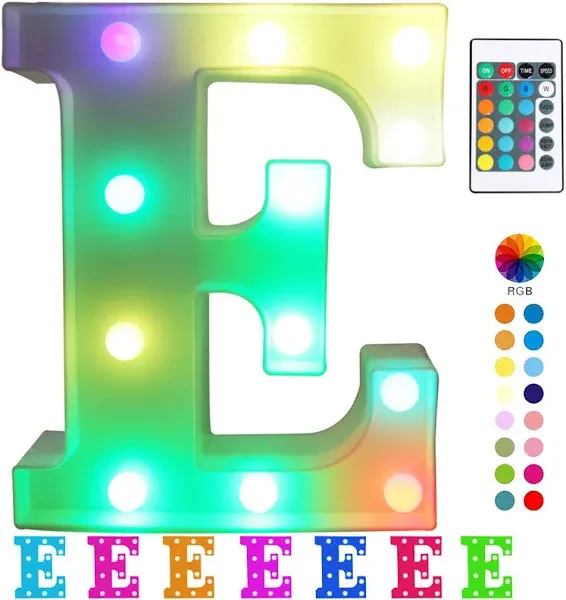 KAQ Colorful LED Marquee Letter Lights