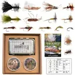 Ventures Fly Co. 40 Premium Hand Tied Fly Fishing Flies Assortment