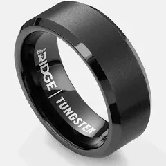 Ridge Royal Black Beveled Ring