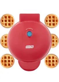 Dash Express Waffle Bite Maker - Red Brand New