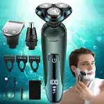 Electric Razor for Men New Upgrade Electric Shavers for Men Cordless Rechargeable 3D Rotary Men Shaver,Wet/Dry Mens Shaver,Waterproof Mens Razor