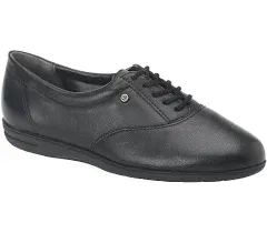 Easy Spirit Motion navy blue leather oxfords flats walking shoes sz 7 NARROW New