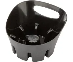 JS Jackson Supplies Universal Black Plastic Drip Tray for Toilet Plunger