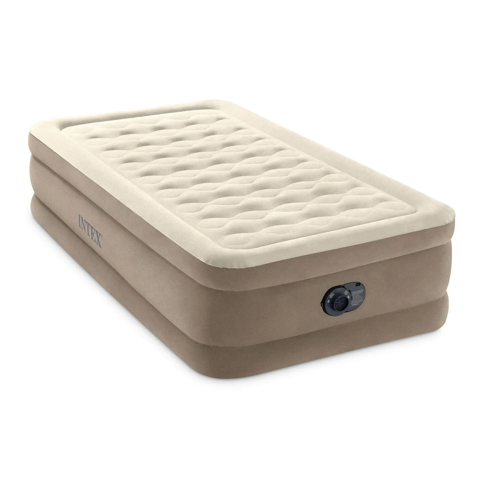 Intex 64427ED Dura-Beam Deluxe Ultra Plush Air Mattress with Built-in Pump