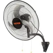 VEVOR 18 in. 3-Speed High Velocity Max. 4000 CFM Oscillating Industrial Wall Mount Fan