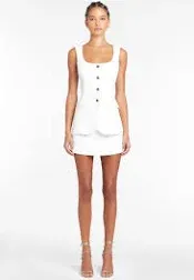 Amanda Uprichard Kya Romper in Ivory size S NWT