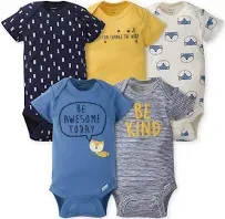 Gerber Baby Boy Short Sleeve Onesies Bodysuits