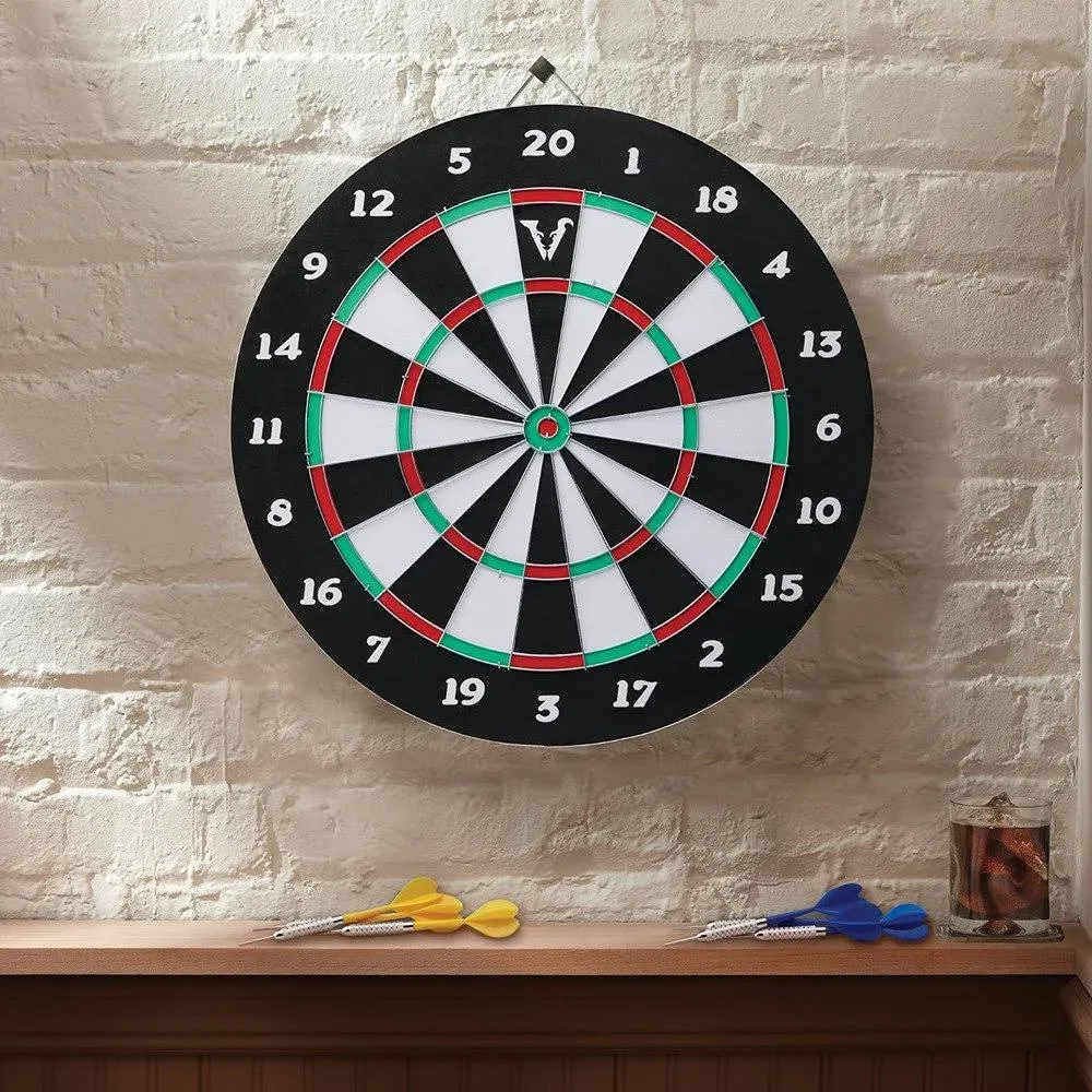 Viper Double Play Coiled Paper Dartboard with Darts