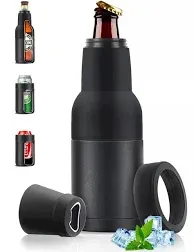 Beer Bottele Can Cooler with Opener Beer Bottle Vacuum Insulated Holder