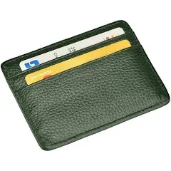 EASTNIGHTS Slim Leather Credit Card Holder Wallet