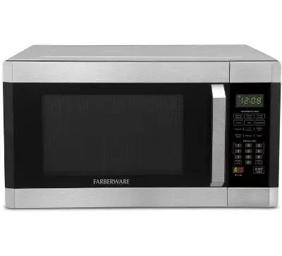 Farberware Professional 1.6 Cu. ft. 1100-Watt Microwave Oven with Smart Sensor Stainless Steel