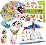 Origami Kit 144 Sheets Origami Paper for Kids 72 Patterns with Craft Guiding Boo