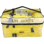 4 pack Seachoice Life Jackets with carrying bag