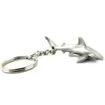 Reef Shark Keychain for Men and Women- Grey Reef Shark Keychain Charm,