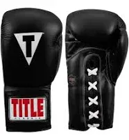 Title Boxing Classic Leather Lace Training Gloves