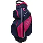 Golf Lightweight Ladies Cart Bag with 14 Way Dividers Top Blue/Pink/Whit<wbr/>e