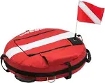 Spearfishing Signal Board Buoy - Spearguns Holder w/Line &amp; Flag - Pockets, Ri...