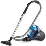 WhirlWind Canister 2.5L Vacuum Cleaner, Lightweight Vac for Bagless Blue