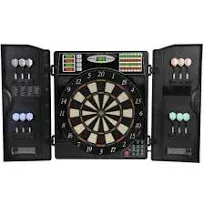 Arachnid Titanium 5400 Electronic Dartboard and Cabinet, Black