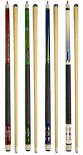 Set of 4 Pool Cues New 58&#034; Billiard House Bar Pool Cue Sticks SET15~18