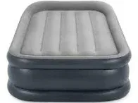 Intex 18&#034; High Comfort Plush Raised Air Mattress Bed with Built-in Pump - Twin