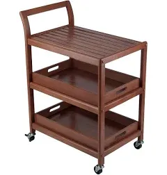 Albert Entertainment Cart Walnut - Winsome