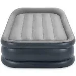 Intex Twin Dura Beam Deluxe Pillow Raised Airbed Mattress with Built in Pump