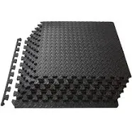 ProsourceFit Puzzle Exercise Mat ½ in, EVA Interlocking Foam Floor Tiles for ...