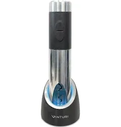 Vinturi RECHARGEABLE WINE OPENER w/ChargingBase<wbr/>, FoilCutter, &amp; PowerAdaptor NIB