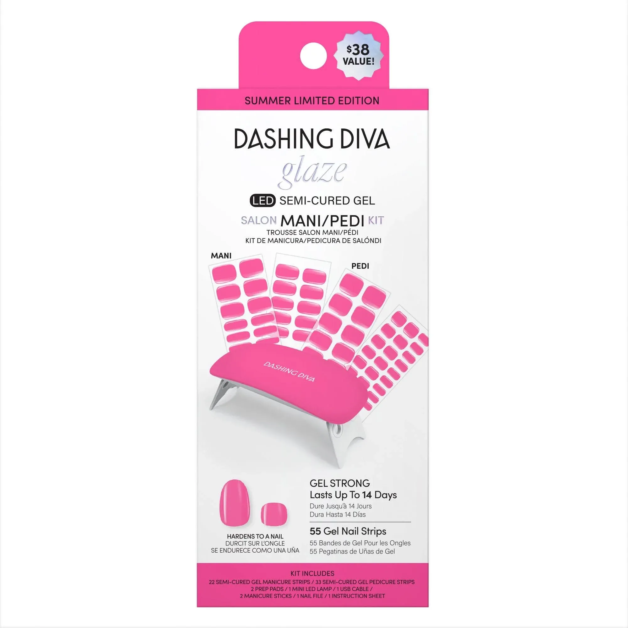 Dashing Diva Eye Candy Semi-Cured Gel Salon Mani & Pedi Kit