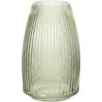 Sullivans 8" Ribbed Glass Vase