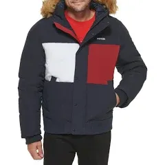 Tommy Hilfiger Men's Arctic Cloth Quilted Snorkel Bomber Jacket