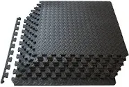 Puzzle Exercise Mat ½ In, EVA Interlocking Foam Floor Tiles for Home Gym, Mat fo