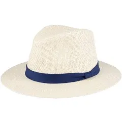 Men's Dockers® Straw Fedora Hat with Cinched Band