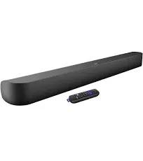 Roku Streambar Pro | 4K/HD/HDR Streaming Media Player & Cinematic Sound, All in One | Includes Roku Voice Remote with Headphone Jack for Private