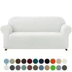 Subrtex Stretch Sofa Slipcover 1 Piece Spandex Furniture Protector - Off White