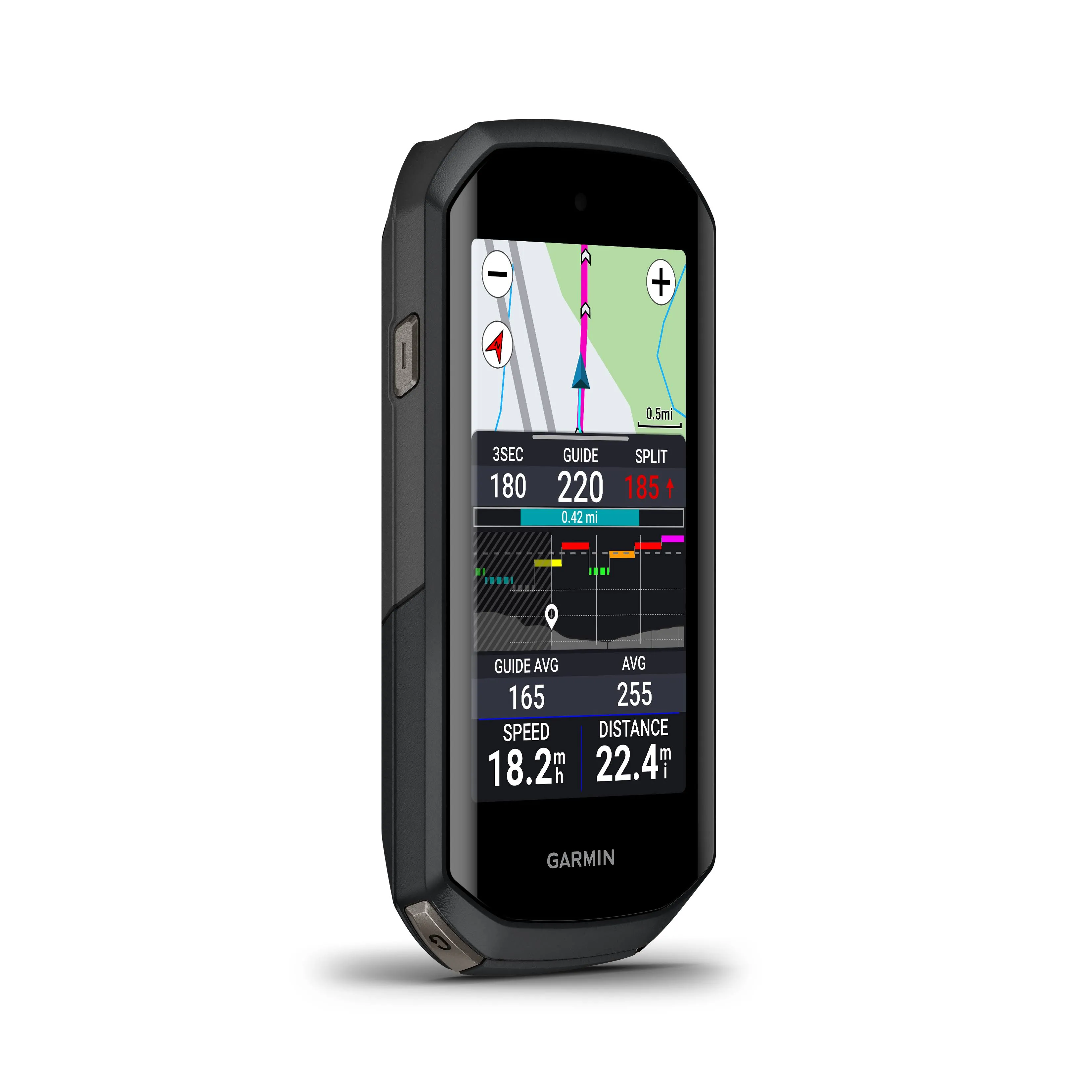 Garmin Edge 1050®, Premium Cycling Computer, Vivid Color Touchscreen Display, Built-in Speaker, Advanced Training and Group Ride Features, Road Hazard Alerts