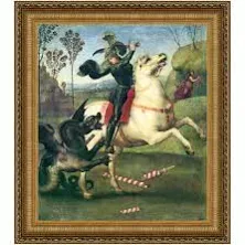 Design Toscano 26x29 St George And the Dragon 1505 Canvas - Transitional - Prints And Posters - by Kolibri Decor | Houzz