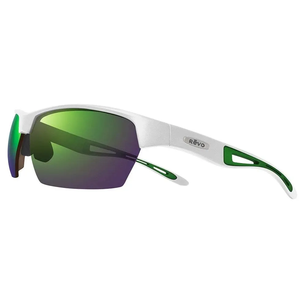 Revo Sunglasses Jett: Polarized Lens with Semi-Rimless Rectangle Wrap Frame