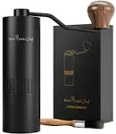 West Coast Chef Manual Coffee Grinder - Manual Burr Grinder, Portable Coffee Grinder Manual - Espresso Hand Grinder Coffee - Manual Coffee Bean