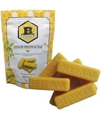 White Beeswax Bars (6 oz) | 100% Pure, Cosmetic Grade, Triple-Filtered Beeswax for DIY Skin care, Lip Balm, Lotion and Candle Making (1 oz Bars - Pack of 6)